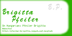 brigitta pfeiler business card